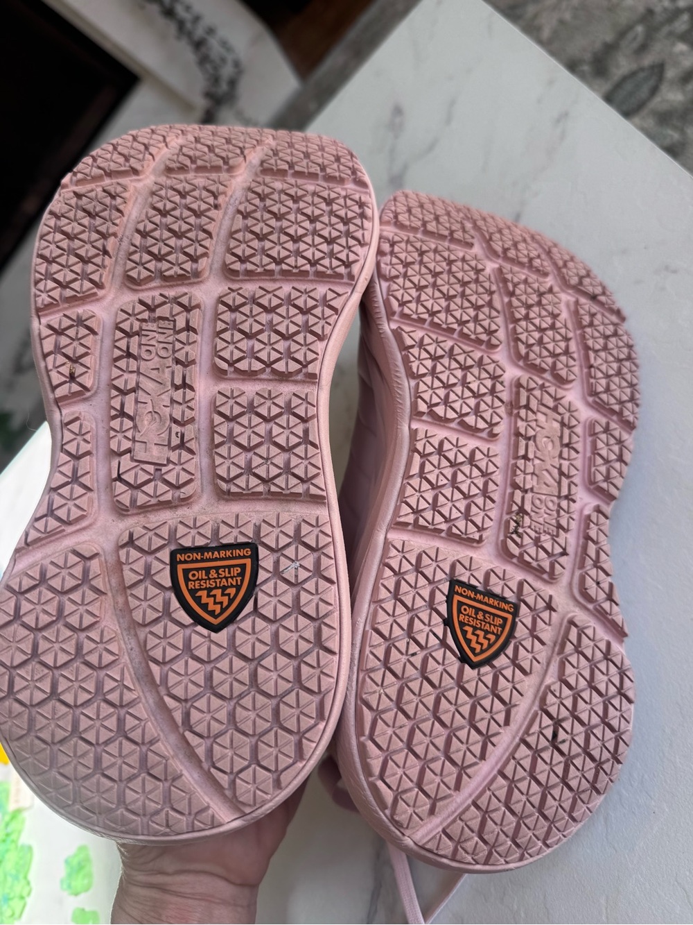 HOKA Bondi SR Women's Pink Cushion Professional Nurse sneakers Shoes EUC Size 9 - Picture 6 of 7